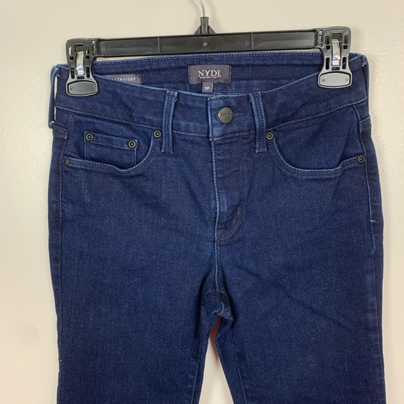 NYDJ Marilyn Straight Jean Size 2 Petite 2P - Picture 4 of 7